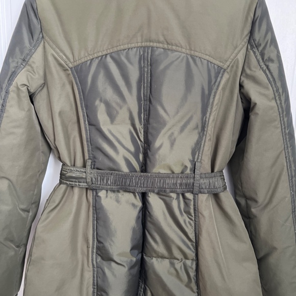 Miss Sixty Moto Two Tone Green Quilted Jacket with detachable hood - Picture 7 of 13